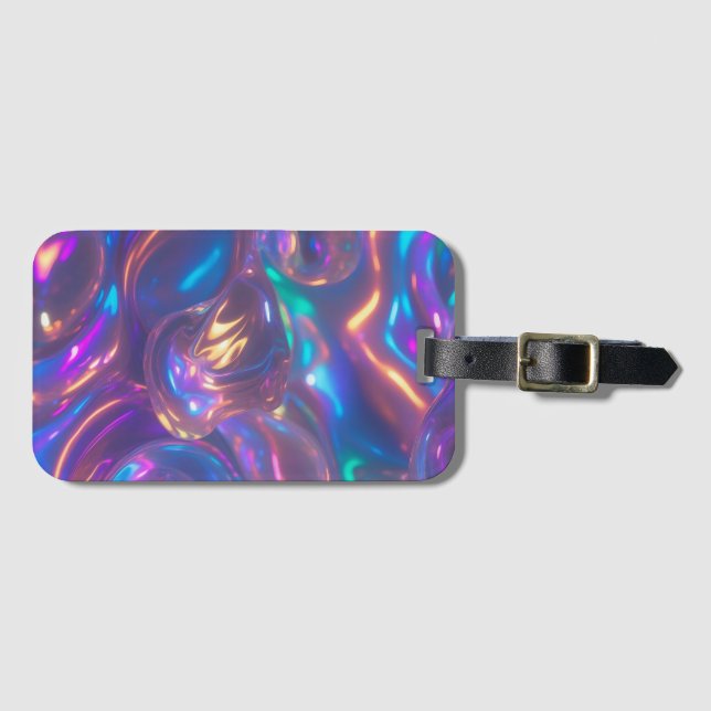  Iridescent Colourful  Luggage Tag (Front Horizontal)