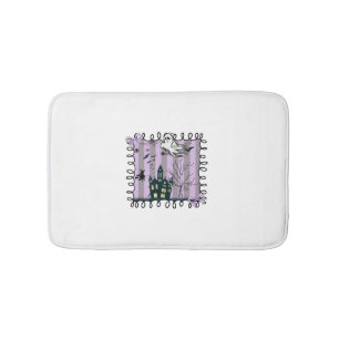 Iridescent Coquette Halloween Bath Mat