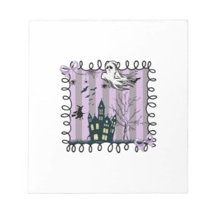 Iridescent Coquette Halloween Notepad