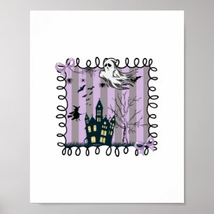Iridescent Coquette Halloween Poster