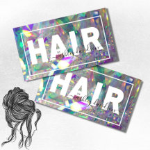 Iridescent Crystal | Hair Stylist Business Cards