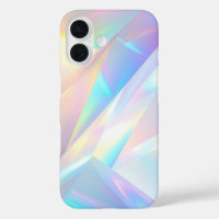 Iridescent Crystal Prism Holographic Design