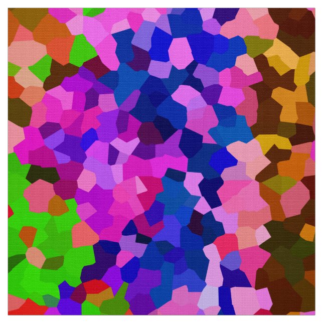 Iridescent Crystalline Abstract Pattern Fabric (Swatch)