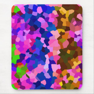 Iridescent Crystalline Abstract Pattern Mouse Mat