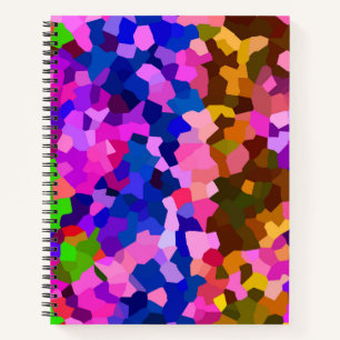 Iridescent Crystalline Abstract Pattern Notebook