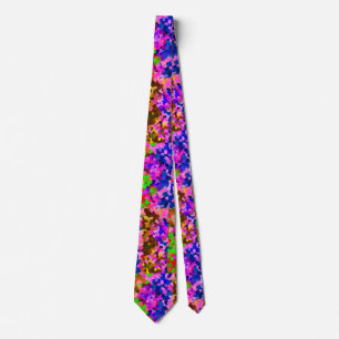 Iridescent Crystalline Abstract Pattern Tie