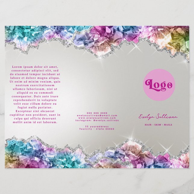 Iridescent crystals brochure (Front)