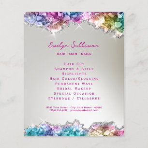 Iridescent crystals flyer