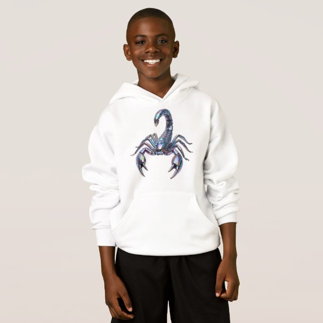Iridescent Cyber Scorpion Mechanical Art (Front Full)
