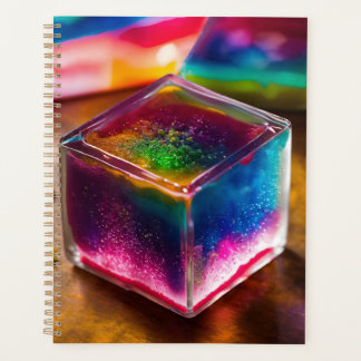 Iridescent delicious jello dessert cube planner