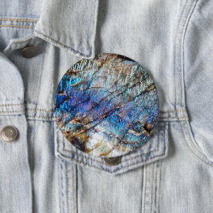 Iridescent Depths 10 Cm Round Badge