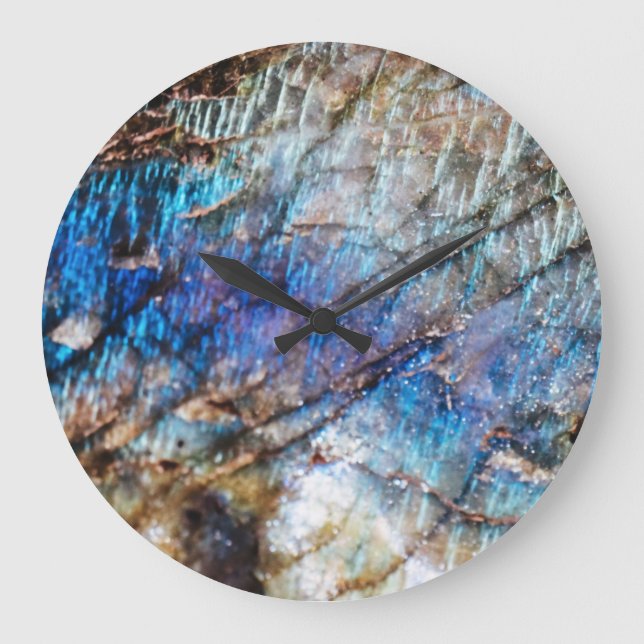 Iridescent Depths Large Clock (Front)