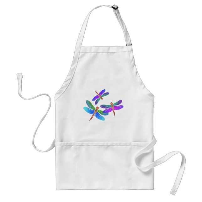 Iridescent Dive Bombing Dragonflies Standard Apron (Front)