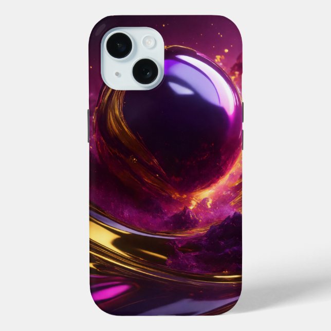 Iridescent Elegance Design Case-Mate iPhone Case (Back)