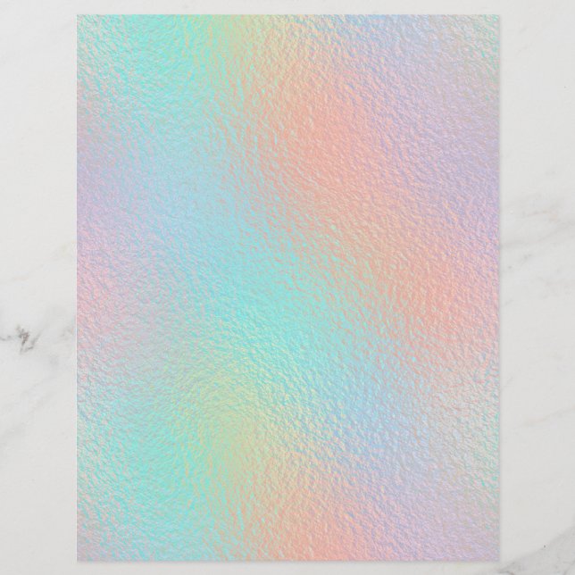 Iridescent Faux Foil Scrapbook Paper No. 14 (Front)