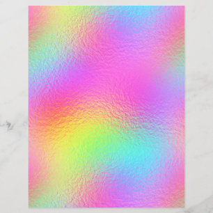 Iridescent Faux Foil Scrapbook Paper No. 25