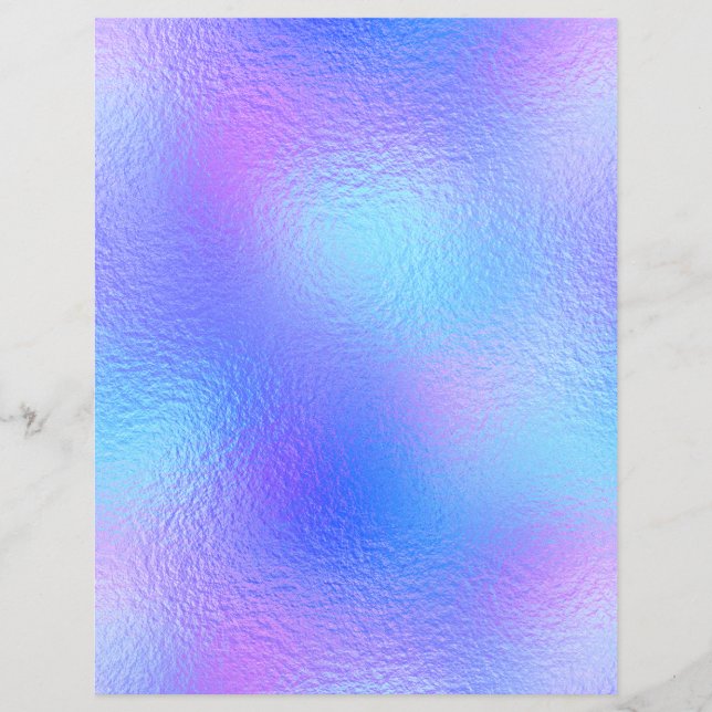 Iridescent Faux Foil Scrapbook Paper No. 35 (Front)