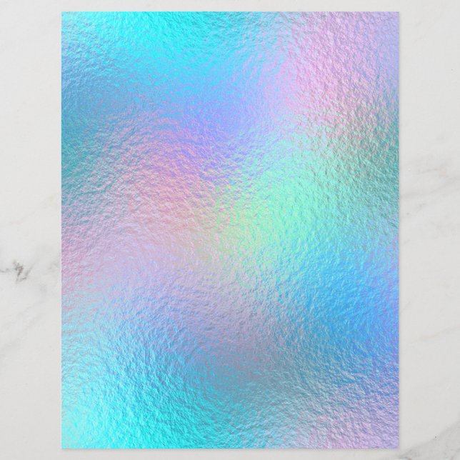 Iridescent Faux Foil Scrapbook Paper No. 40 (Front)