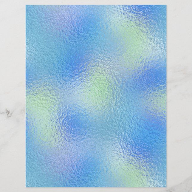 Iridescent Faux Foil Scrapbook Paper No. 98 (Front)