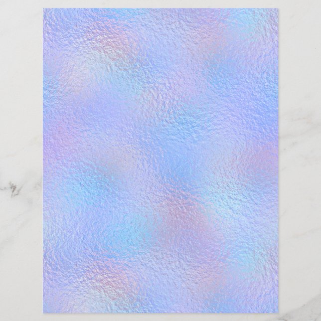 Iridescent Faux Foil Scrapbook Paper No. 99 (Front)