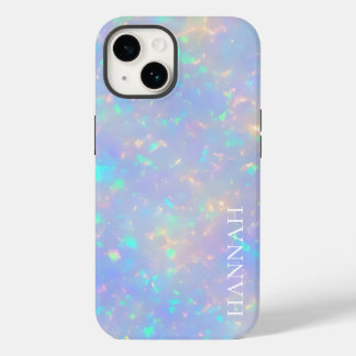 Iridescent Faux Opal w/ Customisable Name Case-Mate iPhone 14 Case