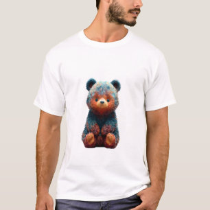 Iridescent Furry Bear Men T-Shirt