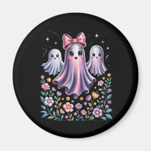Iridescent Ghost Girly Halloween Magnet
