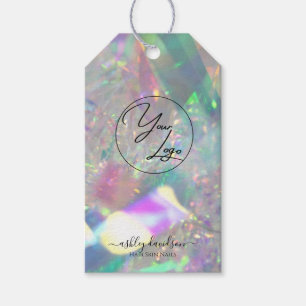 Iridescent Gift Tags   Logo Business String Tags