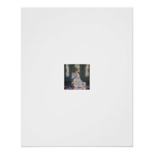 Iridescent Glass Buddha Meditation Poster