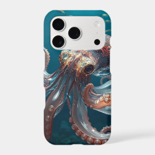 Iridescent Glass Octopus Art Deep Sea Life