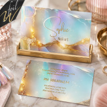 Iridescent Gold Foil Nail Artist