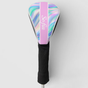 Iridescent golf head cover
