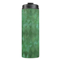Iridescent Green Vintage Harlequin Pattern