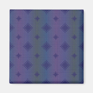 Iridescent Holographic Dots Pattern Magnet