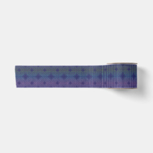 Iridescent Holographic Dots Pattern Satin Ribbon