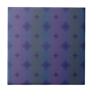 Iridescent Holographic Dots Pattern Tile