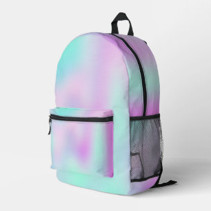Iridescent Holographic Gradient Printed Backpack