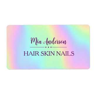 Iridescent Holographic Makeup Artist Nail