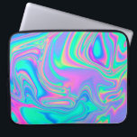 Iridescent Holographic: Neon Marbled Texture Laptop Sleeve<br><div class="desc">Iridescent marbled holographic texture in vibrant neon and pastel colours. Trippy and distorted image with light diffraction effect in psychedelic 80s-90s vaporwave style. Immerse yourself in a mesmerising world of iridescent marbled holographic textures, featuring neon and pastel colours. Get trippy with iridescent marbled holographic textures in neon colours. psychedelic, texture,...</div>