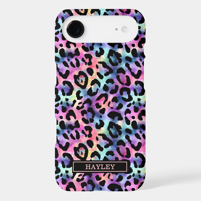 Iridescent Leopard Print Monogrammed (Back)