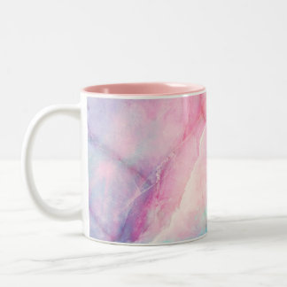 Iridescent Marble Two-Tone Coffee Mug