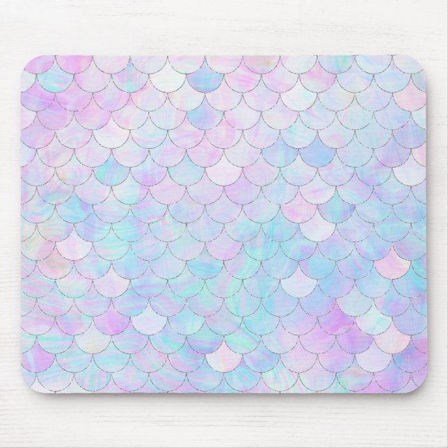 Iridescent Mermaid Scales Mouse Mat (Front)