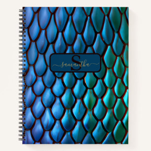 Iridescent Mermaid Tails Dragon Scales Notebook