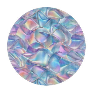 Iridescent Metallic 6 Geometric Cutting Board