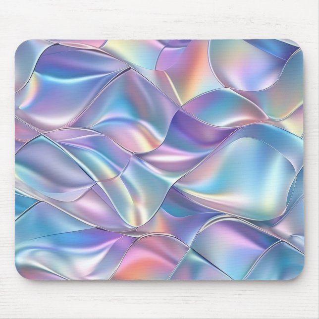 Iridescent Metallic 6 Geometric Mouse Mat (Front)