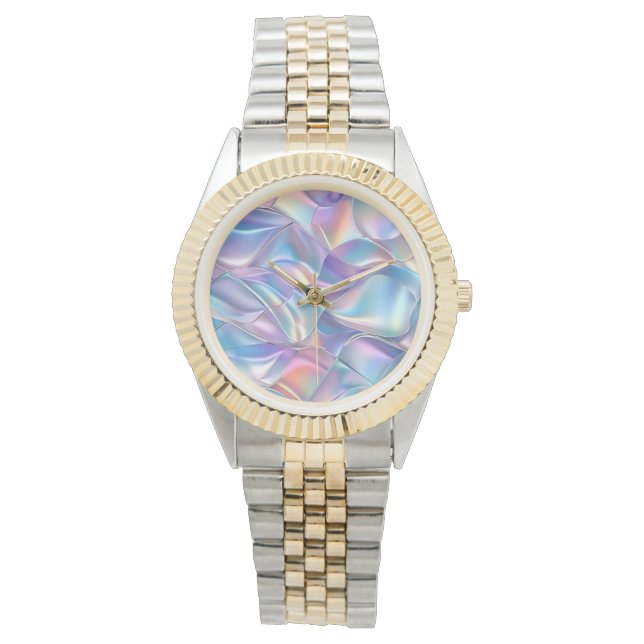 Iridescent Metallic 6 Geometric Watch (Front)