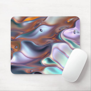 Iridescent Molten Ripples Mouse Mat