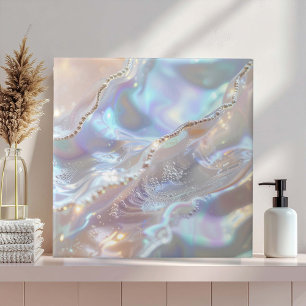 Iridescent Mother of Pearl Abstract ID1173b Tile