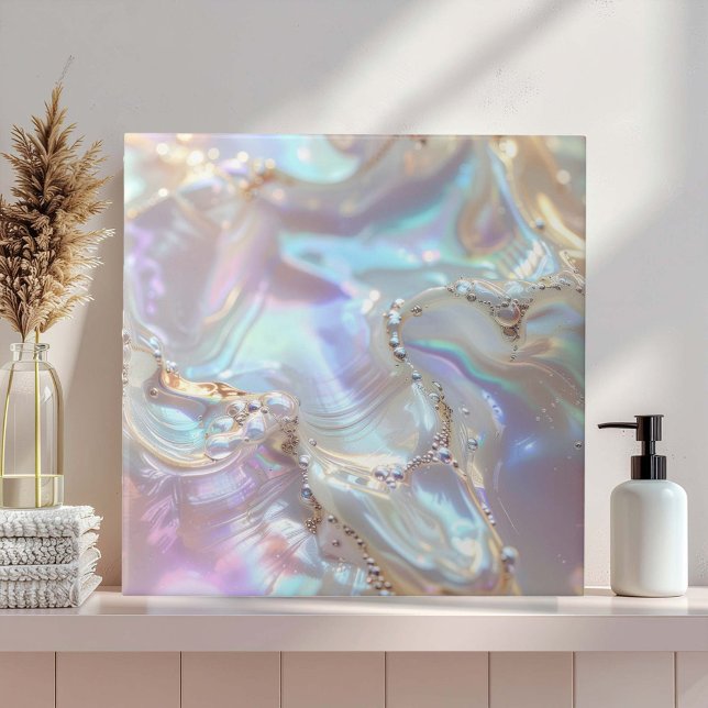 Iridescent Mother of Pearl Abstract ID1173c Tile (Creator Uploaded)