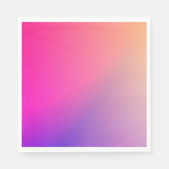 Iridescent Neon Hot Pink Photography Rainbow Cool  Napkin (Front)
